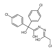 N'-(2-chloroacetyl)-2,2-bis(4-chlorophenyl)-2-hydroxyacetohydrazide结构式