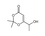 6-(1-Hydroxyethyl)-2,2-dimethyl-1,3-dioxin-4-one结构式