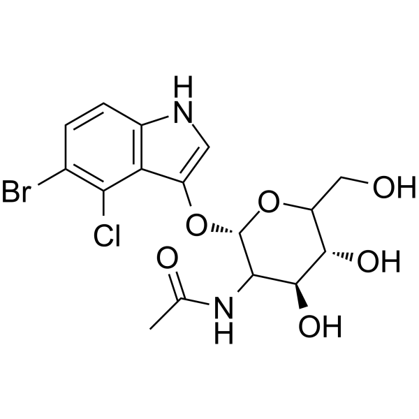 5-溴-4-氯-3-吲哚基-N-乙酰-beta-D-氨基半乳糖苷图片
