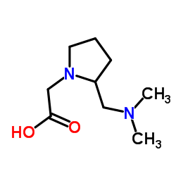 {2-[(Dimethylamino)methyl]-1-pyrrolidinyl}acetic acid Structure