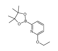 2-乙氧基-6-(4,4,5,5-四甲基-1,3,2-二噁硼烷-2-基)吡啶结构式
