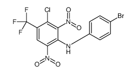 N-(4-bromophenyl)-3-chloro-2,6-dinitro-4-(trifluoromethyl)aniline Structure