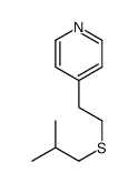 4-[2-(2-methylpropylsulfanyl)ethyl]pyridine结构式