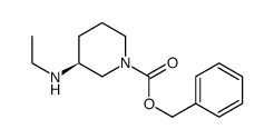 (S)-benzyl 3-(ethylamino)piperidine-1-carboxylate Structure