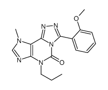 3-(2-methoxyphenyl)-9-methyl-6-propyl-[1,2,4]triazolo[3,4-f]purin-5-one Structure