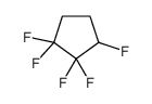 1,1,2,2,3-pentafluorocyclopentane Structure