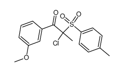 2-chloro-1-(3-methoxyphenyl)-2-tosylpropan-1-one Structure