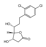 2,6,7-Trideoxy-7-C-(2,4-dichlorophenyl)-D-xylo-heptono-1,4-lactone结构式