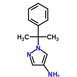 1-(2-Phenyl-2-propanyl)-1H-pyrazol-4-amine结构式