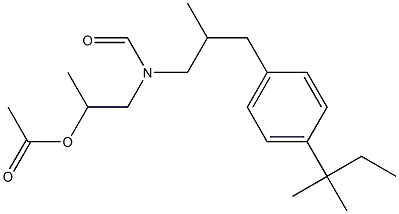 N-[2-(acetyloxy)propyl]-N-[3-[4-(1,1-diMethylpropyl)phenyl]-2-Methylpropyl]-forMaMide结构式