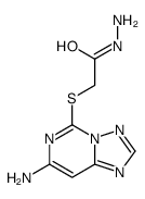 2-[(7-amino-[1,2,4]triazolo[1,5-c]pyrimidin-5-yl)sulfanyl]acetohydrazide Structure