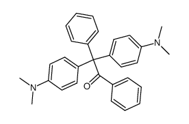 2,2-bis-(4-dimethylamino-phenyl)-1,2-diphenyl-ethanone Structure