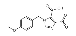 3-[(4-methoxyphenyl)methyl]-5-nitroimidazole-4-carboxylic acid Structure