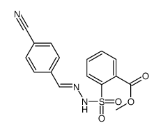 methyl 2-[[(E)-(4-cyanophenyl)methylideneamino]sulfamoyl]benzoate Structure