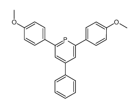 2,6-bis-(4-methoxy-phenyl)-4-phenyl-phosphinine结构式