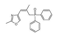 4-(3-diphenylphosphoryl-2-methylprop-1-enyl)-2-methyl-1,3-oxazole结构式