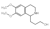 3-(6,7-DIMETHOXY-1,2,3,4-TETRAHYDRO-ISOQUINOLIN-1-YL)-PROPAN-1-OL结构式