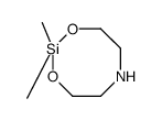 2,2-dimethyl-1,3,6,2-dioxazasilocane Structure