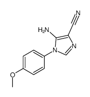 5-amino-1-(4-methoxyphenyl)imidazole-4-carbonitrile结构式