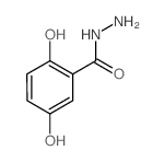 Benzoicacid, 2,5-dihydroxy-, hydrazide Structure
