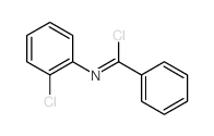 Benzenecarboximidoylchloride, N-(2-chlorophenyl)- Structure