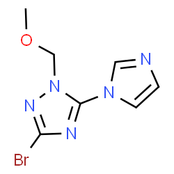 3-Bromo-5-(1H-imidazol-1-yl)-1-(methoxymethyl)-1H-1,2,4-triazole结构式