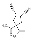 Heptanedinitrile,4-acetyl-4-(1-methylethenyl)-结构式