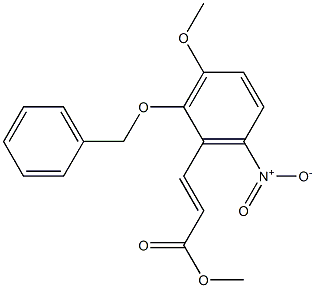 methyl (E)-3-(2-(benzyloxy)-3-methoxy-6-nitrophenyl)acrylate Structure