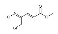 methyl 5-bromo-4-hydroximino-2-pentenoate Structure