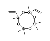 Cyclotetrasiloxane, 2,4-diethenyl-2,4,6,6,8,8-hexamethyl- structure