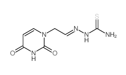 [2-(2,4-dioxopyrimidin-1-yl)ethylideneamino]thiourea structure