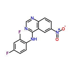 N-(2,4-Difluorophenyl)-6-nitro-4-quinazolinamine Structure