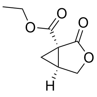 (1R,5S)-Ethyl 2-oxo-3-oxabicyclo[3.1.0]hexane-1-carboxylate structure