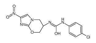 1-(4-chlorophenyl)-3-[(6S)-2-nitro-6,7-dihydro-5H-imidazo[2,1-b][1,3]oxazin-6-yl]urea Structure