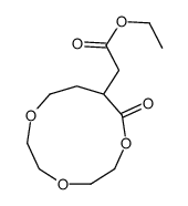 ethyl 2-(8-oxo-1,4,7-trioxacycloundec-9-yl)acetate结构式