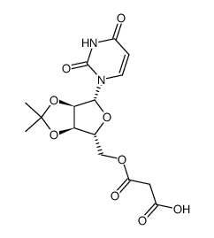 5'-O-malonyl-2',3'-O-isopropylideneuridine结构式