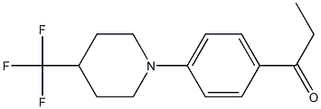 1-(4-(4-(trifluoromethyl)piperidin-1-yl)phenyl)propan-1-one结构式