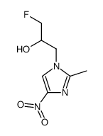 1-(3-fluoro-2-hydroxypropyl)-2-methyl-4-nitroimidazole结构式