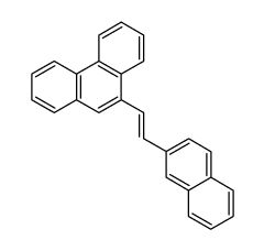 1-(2-naphthyl)-2-(9-phenanthryl)ethene Structure