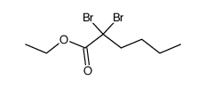 ethyl α,α-dibromocaproate结构式