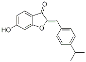 (2Z)-6-羟基-2-(4-异丙亚苄基)-1-苯并呋喃-3(2H)-酮结构式