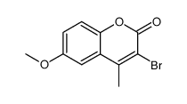 3-bromo-6-methoxy-4-methyl-2H-chromen-2-one Structure