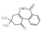 2-Cyclohexen-1-one,3-hydroxy-5,5-dimethyl-2-(2-nitrophenyl)- Structure