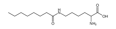 N6-(1-oxooctyl)-L-lysine结构式