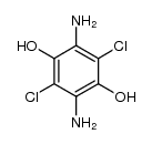 3,6-diamino-2,5-dichloro-1,4-hydroquinone结构式