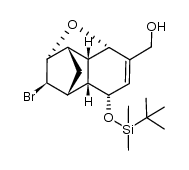 ((1R,2aS,2a1S,5R,5aS,6R,7aS,8R)-8-bromo-5-((tert-butyldimethylsilyl)oxy)-1,2a,2a1,5,5a,6,7,7a-octahydro-1,6-methanoindeno[7,1-bc]furan-3-yl)methanol结构式