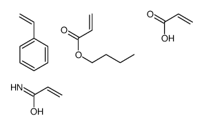 butyl prop-2-enoate,prop-2-enamide,prop-2-enoic acid,styrene Structure