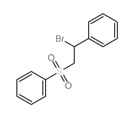 Benzene,[(2-bromo-2-phenylethyl)sulfonyl]- structure