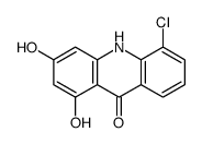 5-chloro-1,3-dihydroxy-10H-acridin-9-one结构式