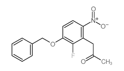 3-Acetylmethyl-1-benzyloxy-2-fluoro-4-nitrobenzene Structure